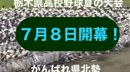 7/6【第104回全国高校野球選手権栃木大会】の県北高校勢の組み合わせと試合日程と取材予定のお知らせ